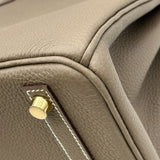 エルメス HERMES バーキン25 G刻印 エトゥープ ゴールド金具 トゴ レディース ハンドバッグ