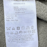 RED VALENTINO フリルスウェットシャツ XR3MF07J6E8 グリーン コットン レディース スウェット