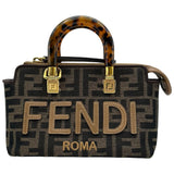 フェンディ FENDI バイザウェイミニ2WAYバッグ 8BS067 ブラウン ジャガード/レザー レディース ショルダーバッグ