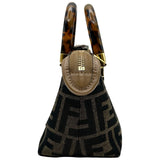 フェンディ FENDI バイザウェイミニ2WAYバッグ 8BS067 ブラウン ジャガード/レザー レディース ショルダーバッグ