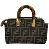 フェンディ FENDI バイザウェイミニ2WAYバッグ 8BS067 ブラウン ジャガード/レザー レディース ショルダーバッグ