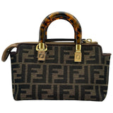 フェンディ FENDI バイザウェイミニ2WAYバッグ 8BS067 ブラウン ジャガード/レザー レディース ショルダーバッグ