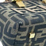 フェンディ FENDI バイザウェイミニ2WAYバッグ 8BS067 ブラウン ジャガード/レザー レディース ショルダーバッグ