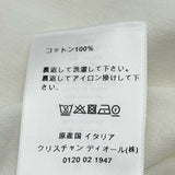 クリスチャン・ディオール Christian Dior フロントロゴ半袖ポロシャツ 143T10A4047 ホワイト コットン レディース ポロシャツ