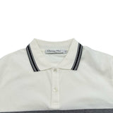 クリスチャン・ディオール Christian Dior フロントロゴ半袖ポロシャツ 143T10A4047 ホワイト コットン レディース ポロシャツ