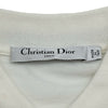 クリスチャン・ディオール Christian Dior フロントロゴ半袖ポロシャツ 143T10A4047 ホワイト コットン レディース ポロシャツ