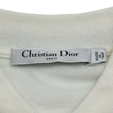 クリスチャン・ディオール Christian Dior フロントロゴ半袖ポロシャツ 143T10A4047 ホワイト コットン レディース ポロシャツ