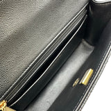 シャネル CHANEL マトラッセ トップハンドルスモールフラップ AS5702 ブラック ゴールド金具 キャビアスキン レディース ショルダーバッグ