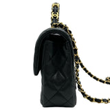 シャネル CHANEL マトラッセ トップハンドルスモールフラップ AS5702 ブラック ゴールド金具 キャビアスキン レディース ショルダーバッグ
