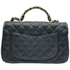 シャネル CHANEL マトラッセ トップハンドルスモールフラップ AS5702 ブラック ゴールド金具 キャビアスキン レディース ショルダーバッグ