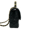 シャネル CHANEL マトラッセ トップハンドルスモールフラップ AS5702 ブラック ゴールド金具 キャビアスキン レディース ショルダーバッグ