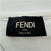 フェンディ FENDI ロゴ刺繍半袖ポロシャツ FY0985 ホワイト コットン メンズ ポロシャツ