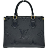 ルイ・ヴィトン LOUIS VUITTON オンザゴーPM M45653 ブラック アンプラント レディース ショルダーバッグ