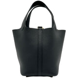 エルメス HERMES ピコタンロックPM G刻印 ブラック ゴールド金具 トリヨン レディース ハンドバッグ