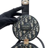 クリスチャン・ディオール Christian Dior ウィッカーハンドバッグ ブラック/ベージュ レザー/ラタン レディース ハンドバッグ