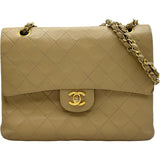 シャネル CHANEL マトラッセチェーンショルダー 1番台 ベージュ ゴールド金具 ラムスキン レディース ショルダーバッグ