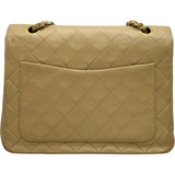 シャネル CHANEL マトラッセチェーンショルダー 1番台 ベージュ ゴールド金具 ラムスキン レディース ショルダーバッグ