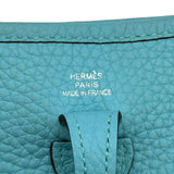 エルメス HERMES エヴリンTPM T刻印 ブルーアトール シルバー金具 トリヨン レディース ショルダーバッグ