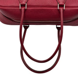 エルメス HERMES プリュム32 □G刻印 ルージュヴィフ シルバー金具 フィヨルド レディース ハンドバッグ