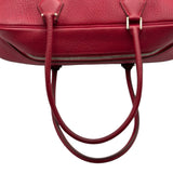 エルメス HERMES プリュム32 □G刻印 ルージュヴィフ シルバー金具 フィヨルド レディース ハンドバッグ