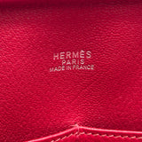 エルメス HERMES プリュム32 □G刻印 ルージュヴィフ シルバー金具 フィヨルド レディース ハンドバッグ