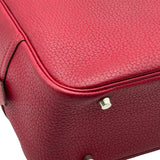 エルメス HERMES プリュム32 □G刻印 ルージュヴィフ シルバー金具 フィヨルド レディース ハンドバッグ