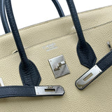 エルメス HERMES バーキン35 パーソナルオーダー □L刻印 ブランク/パルシュマン シルバー金具 トゴ レディース ハンドバッグ