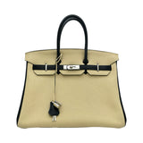エルメス HERMES バーキン35 パーソナルオーダー □L刻印 ブランク/パルシュマン シルバー金具 トゴ レディース ハンドバッグ