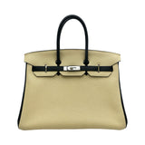 エルメス HERMES バーキン35 パーソナルオーダー □L刻印 ブランク/パルシュマン シルバー金具 トゴ レディース ハンドバッグ