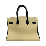 エルメス HERMES バーキン35 パーソナルオーダー □L刻印 ブランク/パルシュマン シルバー金具 トゴ レディース ハンドバッグ