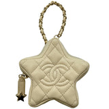 シャネル CHANEL ココマーク スターバッグチャーム AP4985 アイボリー ラムスキン レディース チャーム