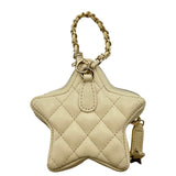 シャネル CHANEL ココマーク スターバッグチャーム AP4985 アイボリー ラムスキン レディース チャーム