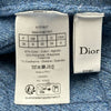 クリスチャン・ディオール Christian Dior マクロカナージュニットジャケット 644V53B7941 ブルー コットン レディース テーラードジャケット