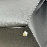 エルメス HERMES ケリー28 外縫い W刻印 ブラック シルバー金具 エプソン レディース ショルダーバッグ