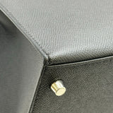 エルメス HERMES ケリー28 外縫い W刻印 ブラック シルバー金具 エプソン レディース ショルダーバッグ