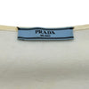 プラダ PRADA トライアングルロゴ 長袖カットソー 134619 ホワイト コットン レディース カットソー