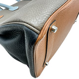 エルメス HERMES バーキン35アルルカン □P刻印 ウルトラヴァイオレット/ブルーラン/エタン シルバー金具 トリヨン レディース ハンドバッグ