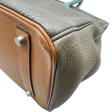 エルメス HERMES バーキン35アルルカン □P刻印 ウルトラヴァイオレット/ブルーラン/エタン シルバー金具 トリヨン レディース ハンドバッグ