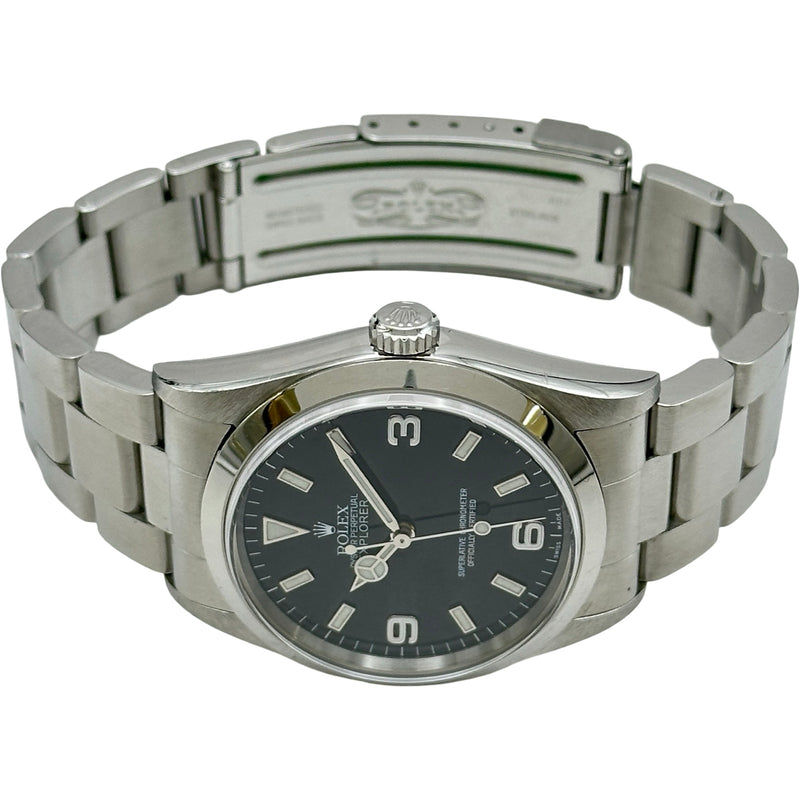 ロレックス ROLEX エクスプローラー1 14270 ブラック ステンレス