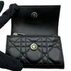 クリスチャン・ディオール Christian Dior My Dior Glycine ウォレット S09660NMJ_M900 ブラック ゴールド金具 ラムスキン レディース 三つ折り財布