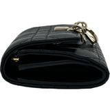 クリスチャン・ディオール Christian Dior My Dior Glycine ウォレット S09660NMJ_M900 ブラック ゴールド金具 ラムスキン レディース 三つ折り財布