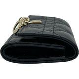 クリスチャン・ディオール Christian Dior My Dior Glycine ウォレット S09660NMJ_M900 ブラック ゴールド金具 ラムスキン レディース 三つ折り財布