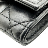 クリスチャン・ディオール Christian Dior My Dior Glycine ウォレット S09660NMJ_M900 ブラック ゴールド金具 ラムスキン レディース 三つ折り財布