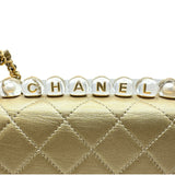 シャネル CHANEL マトラッセロゴチェーンショルダー 29番台 ゴールド ゴールド金具 ラムスキン レディース ショルダーバッグ