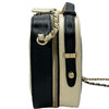 シャネル CHANEL マトラッセ2WAYチェーンショルダー 27番台 ブラック/アイボリー ゴールド金具 カーフスキン レディース ショルダーバッグ
