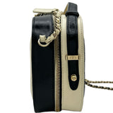 シャネル CHANEL マトラッセ2WAYチェーンショルダー 27番台 ブラック/アイボリー ゴールド金具 カーフスキン レディース ショルダーバッグ
