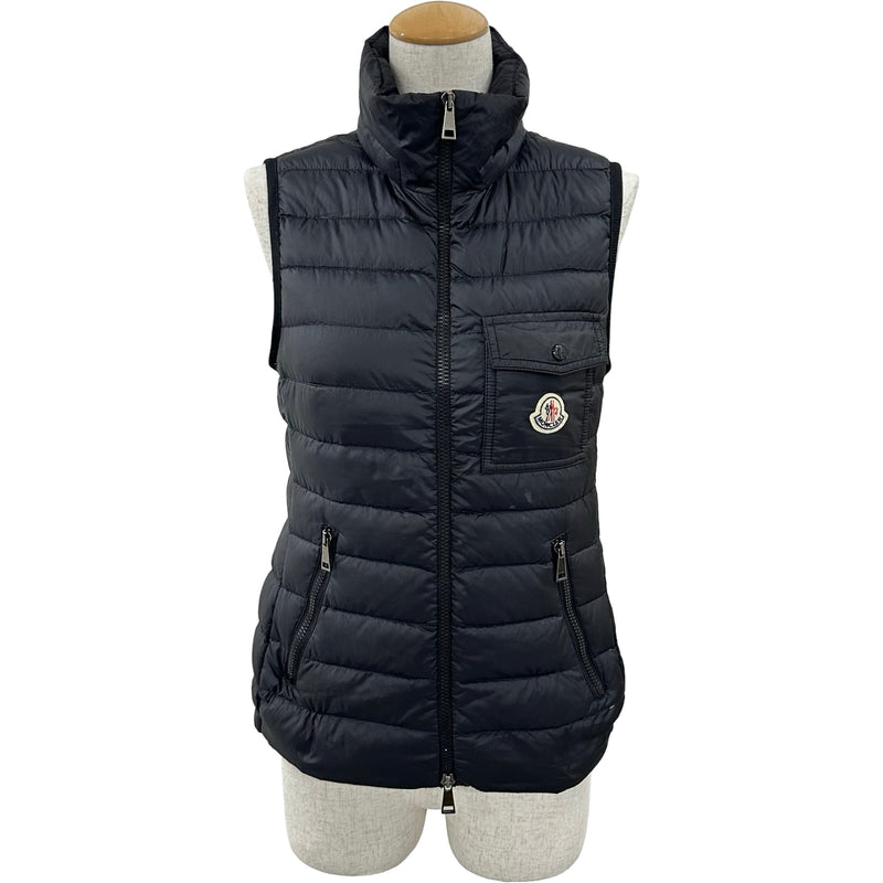 モンクレール MONCLER GLYCINE ライトダウンベスト ブラック ナイロン