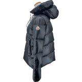 モンクレール MONCLER SERITTES ダウンジャケット ブラック ナイロン レディース ダウンジャケット