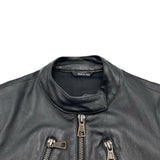 マルタンマルジェラ Martin Margiela 八の字レザーライダースジャケット ブラック レザー レディース ライダースジャケット