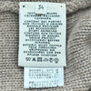 エルメス HERMES セリエボタンカシミヤニットカーディガン ベージュ カシミヤ レディース カーディガン